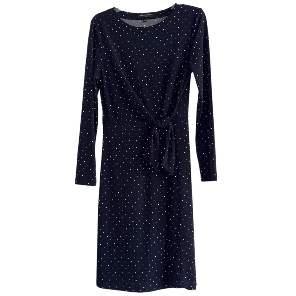 Banana Republic Navy Polka Dot Dress